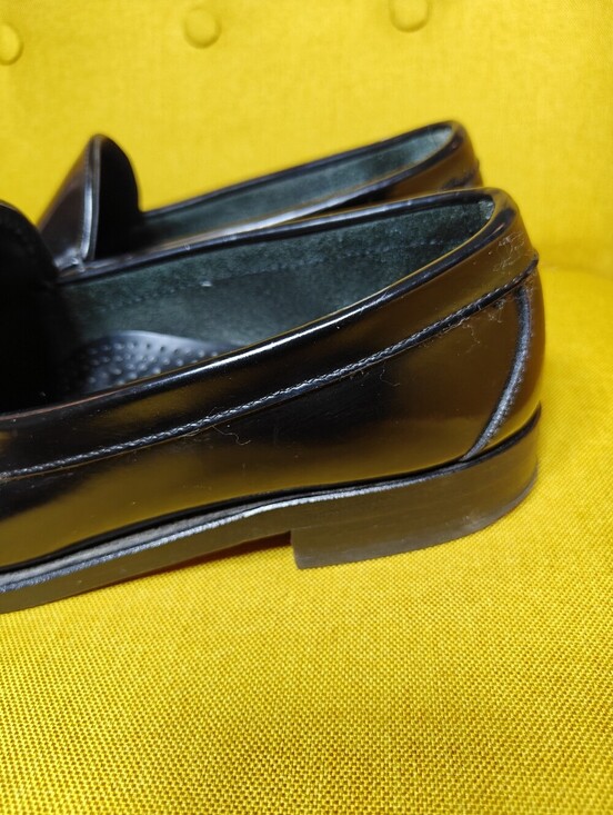 Allen Edmonds Preston Loafers Black Patent Leather Slip On Dress Shoe Men\'s 10.5 main image 7